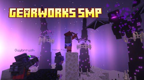 First Time In The End! Epic Ender Dragon Battle On Gearworks SMP - Create Mod Server