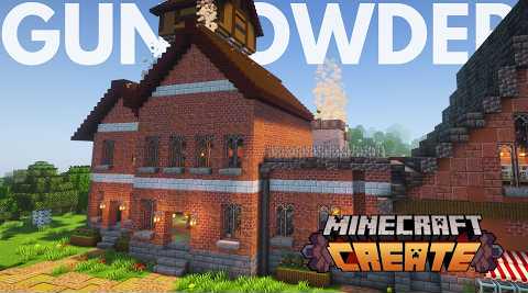 I Built A Create Mod Gunpowder Factory On Gearworks SMP! - Episode 3