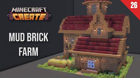 How To Build An INFINITE Mud Brick Farm! - Create Mod Tutorial - Day 26